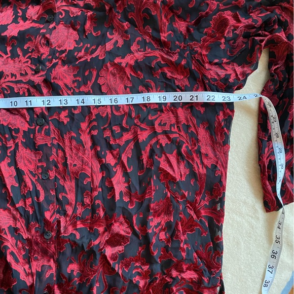 Chicos Paisley Sheer Blouse - Picture 5 of 7